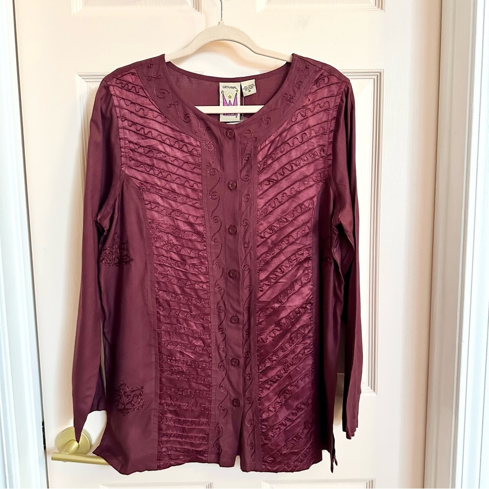 NWT purple original Anthony button up